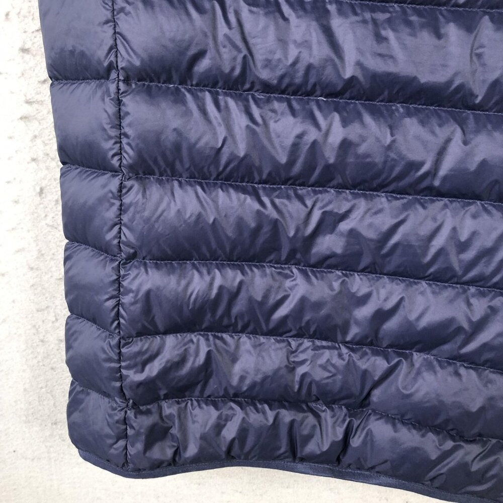 Eddie Bauer Vest Mens Small Navy Blue Down Puffer Full Zip Quilted Lightweight - Picture 15 of 16